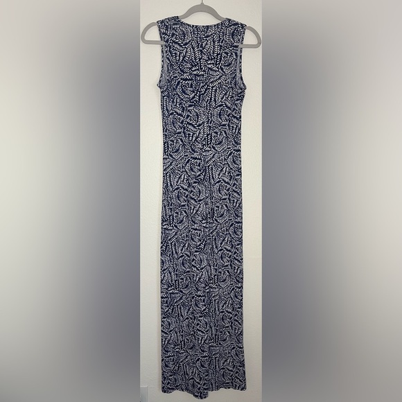 Tommy Bahama ๐ฟ Navy & White Leaf Print Maxi Dress โ Size S/P - Picture 8 of 9